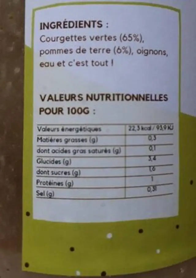 V-protein schoko kokos nutrition facts table