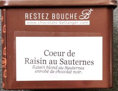 Coeur de Raisin au Sauternes front packaging
