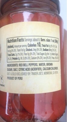 Fire roasted red peppers