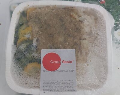 Merlu haricots plats riz pilaf