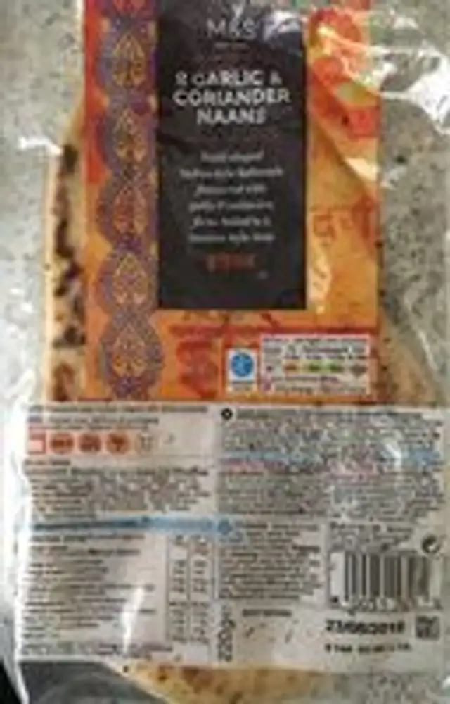 2 garlic & coriander naans
