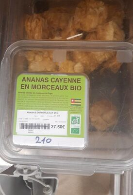 Ananas cayenne morceaux bio