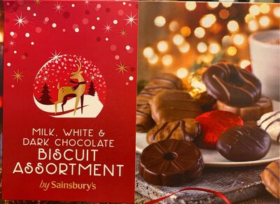 Milk, white & Dark Chocolate Biscuit Assortment