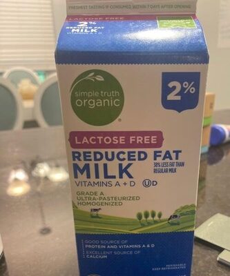 Simple truth lactose free milk