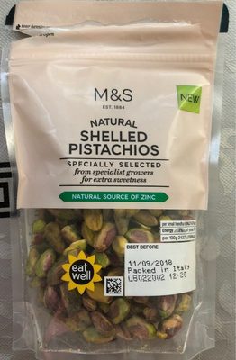 Natural shelled pistachios