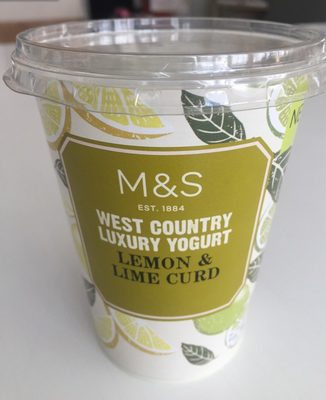 West country luxury yogurt lemon and lemon curd