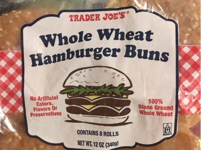 Whole weat hamburger buns