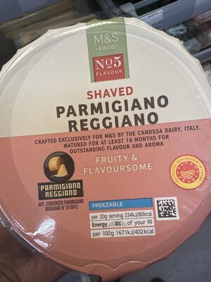 Shaved Parmigiano Reggiano