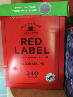 Red Label Tea Bags 240 front packaging