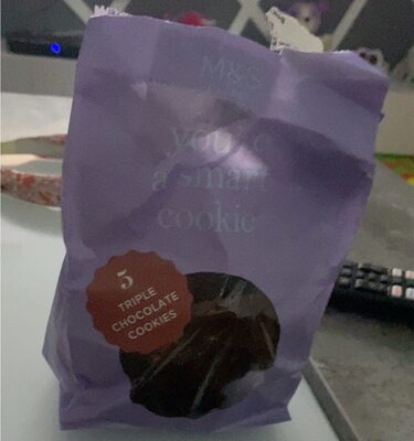 Triple chocolate cookies