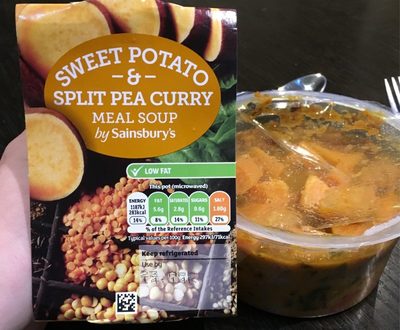 Sweet potato & split pea curry