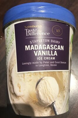 Madagascan vanilla ice cream