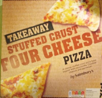 Takeaway stuffed crust four cheese pizza