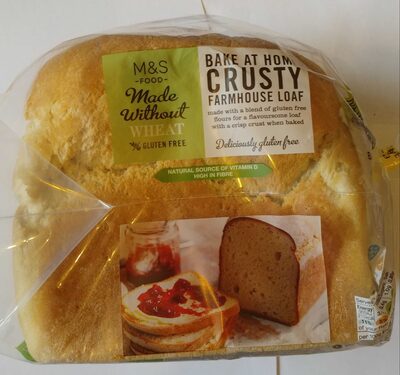 Made without wheat crusty farmhouse loaf front packaging