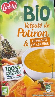 Velouté de potiron & graines de courge