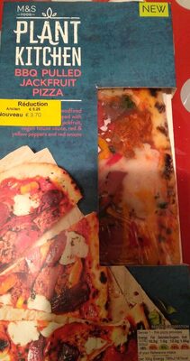 BBQ pulled jackfruit pizza