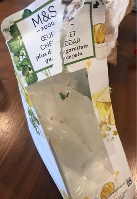 Sandwich oeuf et cheddar