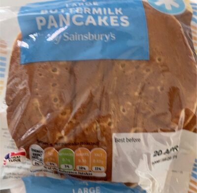 Large buttermilk pancakes