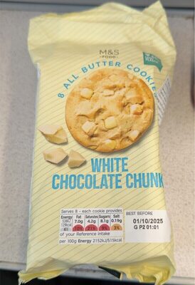 Belgian white chocolate chunk cookies