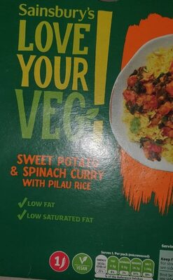 Sweet potato and spinach curry