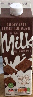 Chocolate fudge brownie flavour milk