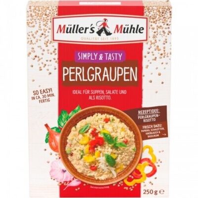 netto Müllers Mühle Perlgraupen 250g 0.59€ 1 kg 2.36€