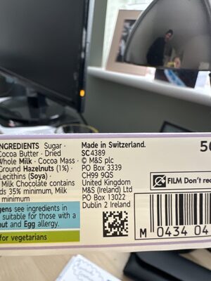 Swiss Milk Chocolate Bar