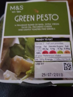 GREEN PESTO front packaging