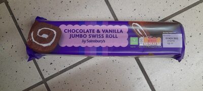 Chocolate and Vanilla Jumbo Swiss Roll