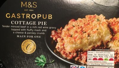 M&S -FOOD- Gastro Cotta Milk Celery gastropub INGR