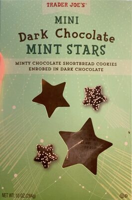 Mini Dark Chocolate Mint Stars
