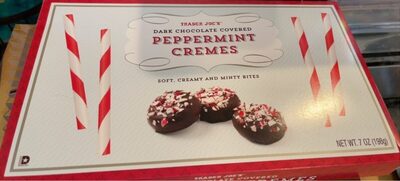 Dark chocolatr covered peppermint cremes