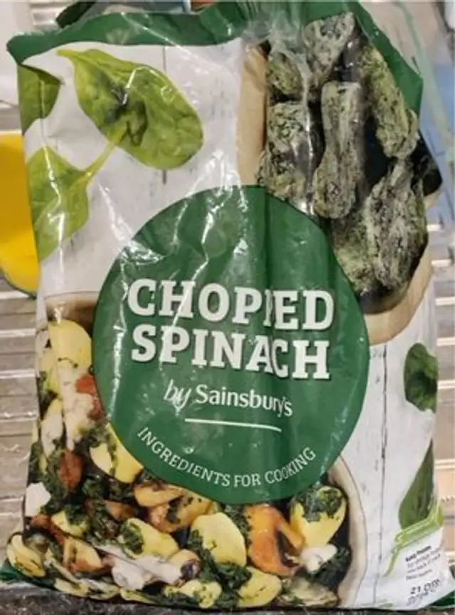 Chopped spinach