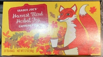 Harvest Blend Herbal Tea front packaging