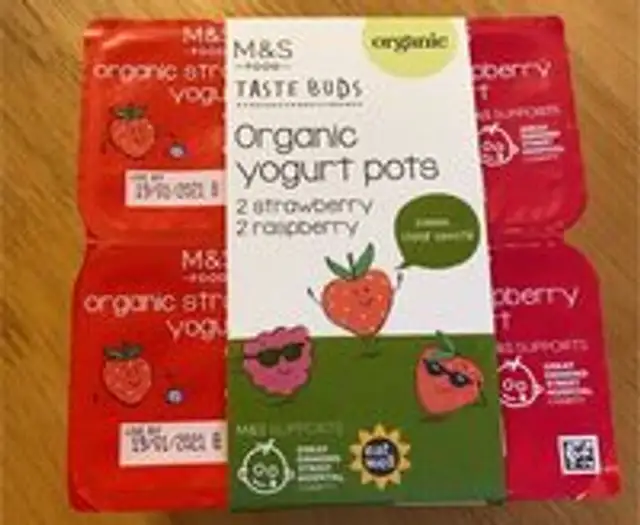 Organic yogurt pots