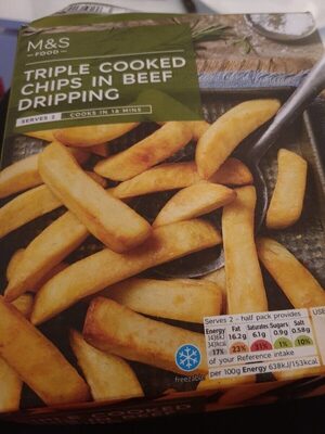 Triple cookie chips in beef dripping front packaging