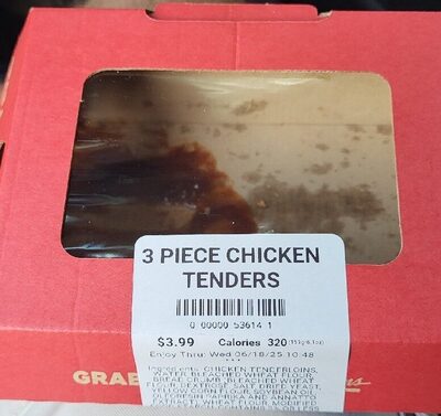 3 Piece Chicken Tenders front packaging