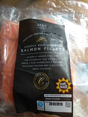 Lightly kiln smoked salmon fillets
