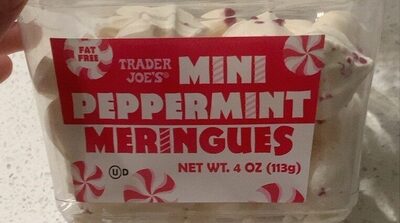 Peppermint meringues