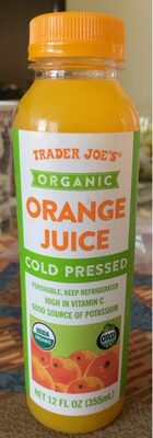 Organic Orange Juice front packaging