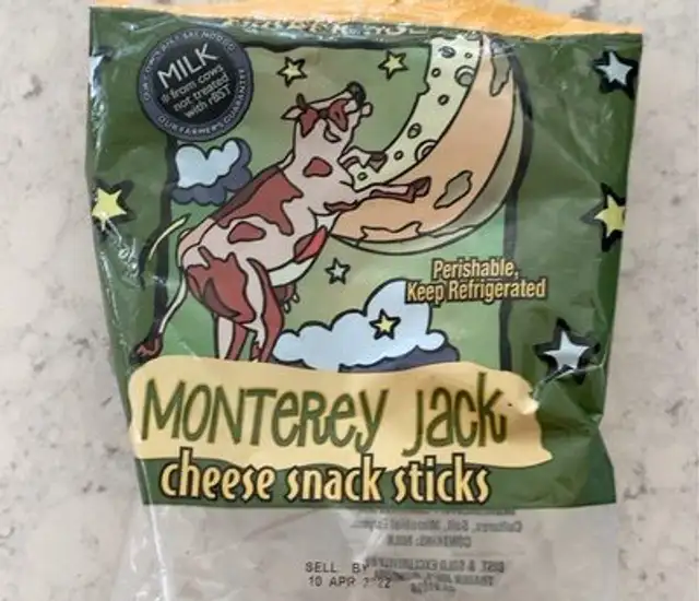 Monterey Jack  cheese snack sticks