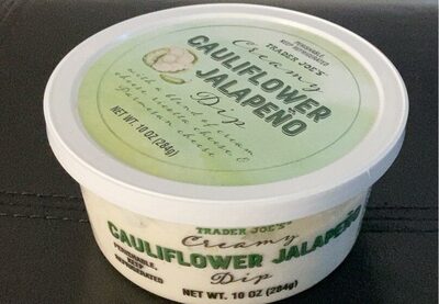 Creamy cauliflower jalapeno dip