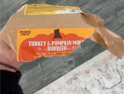 turkey pumpkin mole burrito