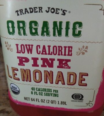 Low Calorie Pink Lemonade front packaging