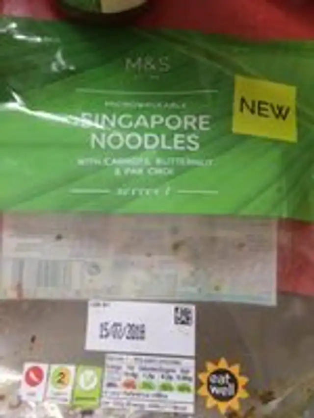 Singapore Noodles with Carrots, Butternut & Pak Choi