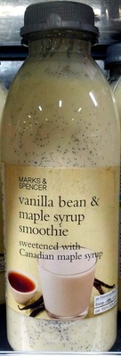 Vanilla bean & maple syrup smoothie