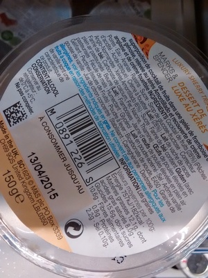 Dessert de Luxe au Xérès