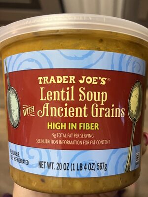 Lentil Soup with Ancient Grains front packaging