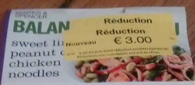 Sweet Li???, Peanut & Chicken Noodles front packaging