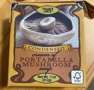 Condensed cream of lortabella mushroom soup